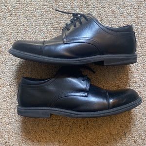 Bruno Marc Men's Black Leather Lined Dressed Oxford Shoes Classic Lace Up Formal